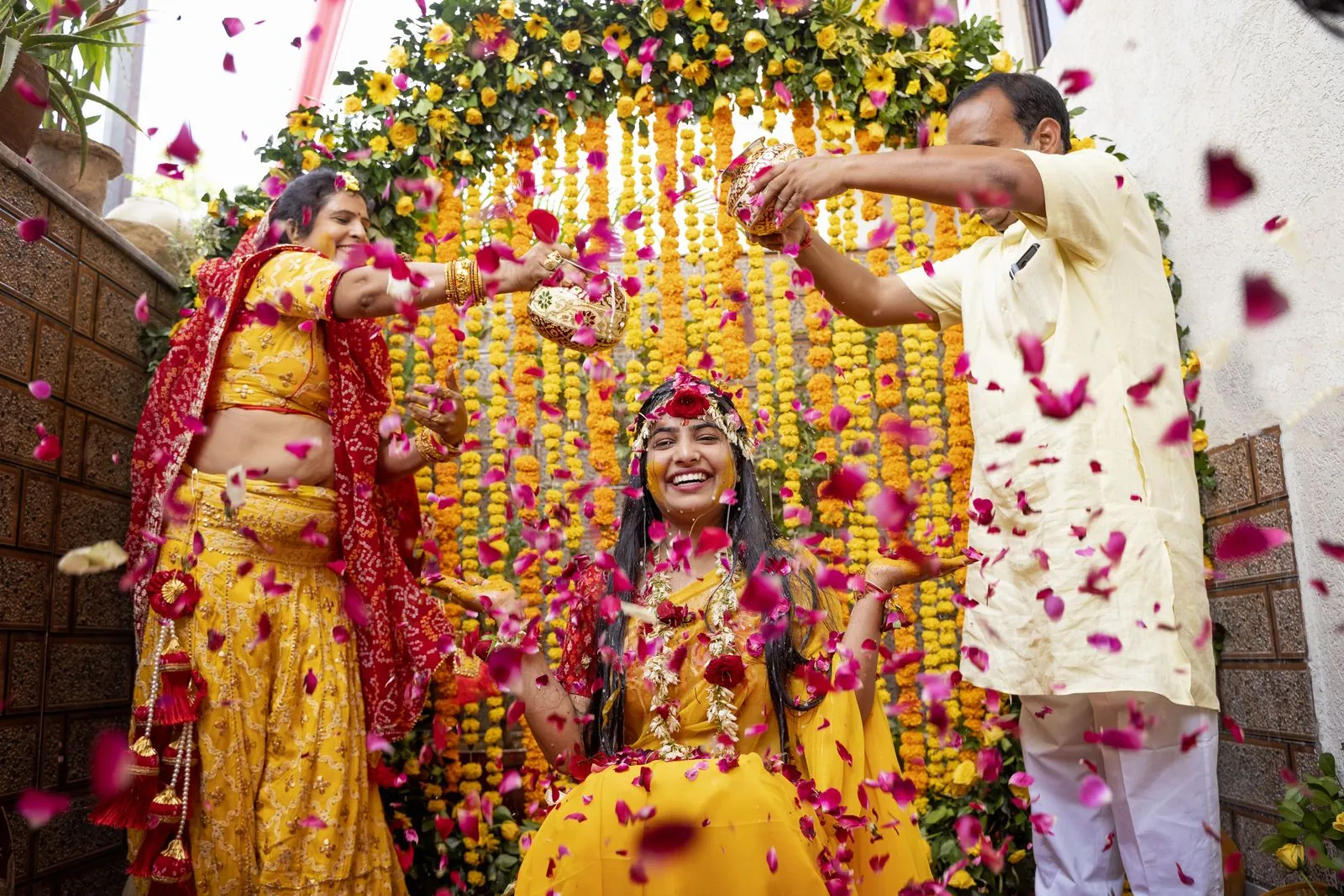 Wedding couple photographed during their wedding celebration in Jaipur